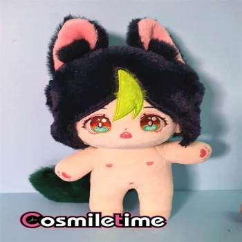 Original Genshin Impacto Tighnari 20cm de Pelúcia Boneca vestem Roupas de Brinquedo Plushies Vestir de Cosplay Brinquedos para Crianças de Anime de Presente de Natal