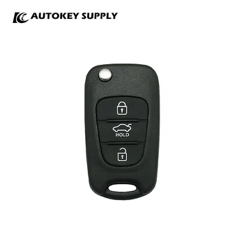 Para Hyundai Com Segure o Botão 3 Remoto Flip-Chave Autokeysupply AKHKF119