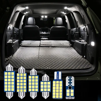 Para Hyundai Sonata YF 2011 2012 2013 2014 5x Kit de Erro Free 12V Lâmpada LED Carro Cúpula Interior Lâmpadas de Leitura do Tronco Luz Acessórios