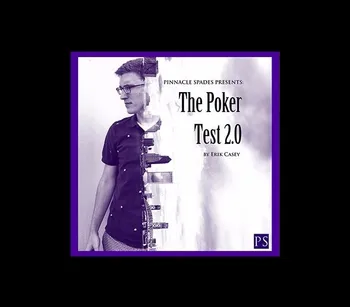 Poker Teste 2.0 e Chamariz de Erik Casey / close-up fase de rua cartão de truques de mágica produtos de atacado frete grátis