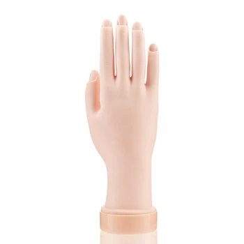 Prego Mão de Modelo de Prótese de Silicone Macio Falso Mãos para a Arte de Treino de Visualização Ferramentas de Manicure