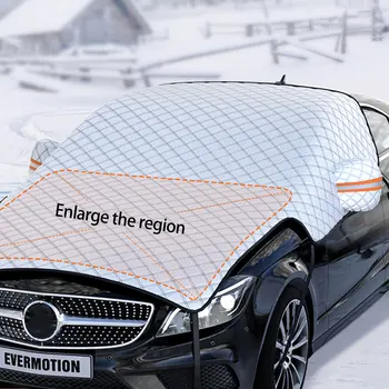 S7-Camada De Engrossar O Carro Coberto De Neve Extra Grande Pára-Brisa Do Carro Capa Capa De Proteção Snowproof Anti-Geada-Sol Protetor