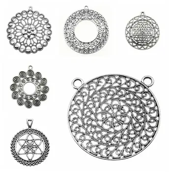 Tristana Oval Oco Flor Brinco designer de encantos para fazer jóias diy jóias kit de acessórios