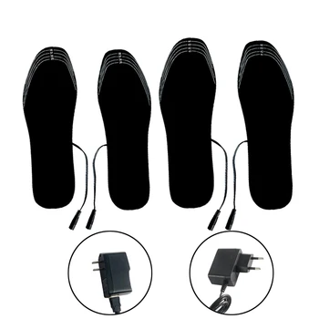 Unisex USB Elétrico Aquecido Palmilhas de Inverno Confortável Pés Quentes Térmica Lavável Esportes ao ar livre Térmica Sapato Almofadas