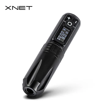 XNET Trident Portátil de Bateria sem Fio da Máquina da Tatuagem de Caneta Forte Motor Coreless LED Display Digital para a Arte da Tatuagem