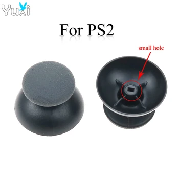 YuXi 4pcs Analógico 3D manípulos Joystick Tampa Pequeno Buraco Manípulos capa Para Sony Playstation 2 PS2 Controlador