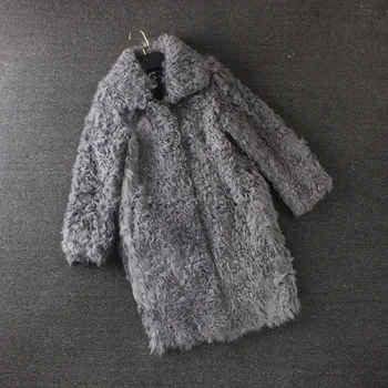 real cordeiro casacos de pele para as mulheres casaco de inverno mulheres gola de pele casacos de pele china 100%natural furreal casaco de pele