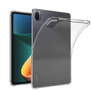 À Prova De Choque Do Silicone Para O Xiaomi MiPad Mi Pad 5 Pro 11 2021 Caso De Tablet Flexível, Transparente Clara Tampa Traseira